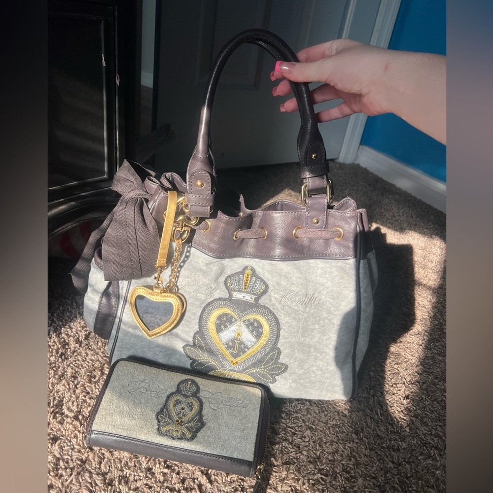 Vintage Juicy Couture Gray Daydreamer & Wallet